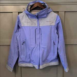 Cloudveil Hooded Jacket Outdoor Hiking Mountaineering Blue Womens Size Medium